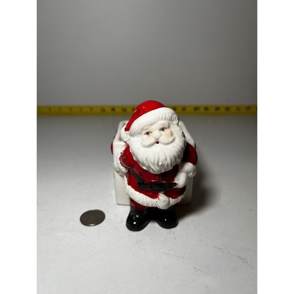 Vintage Santa Claus Christmas Ceramic Planter Brazil 1950s Retro Decor - Picture 12 of 14